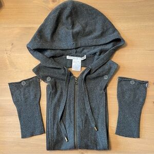 Veronica Beard Hoodie Dickey & Cuffs Wool Cashmere Blend Size 00-14